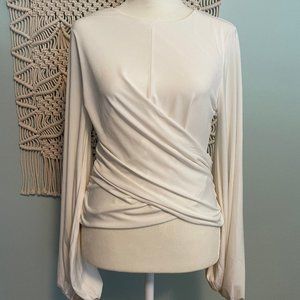 Faux wrap shirt